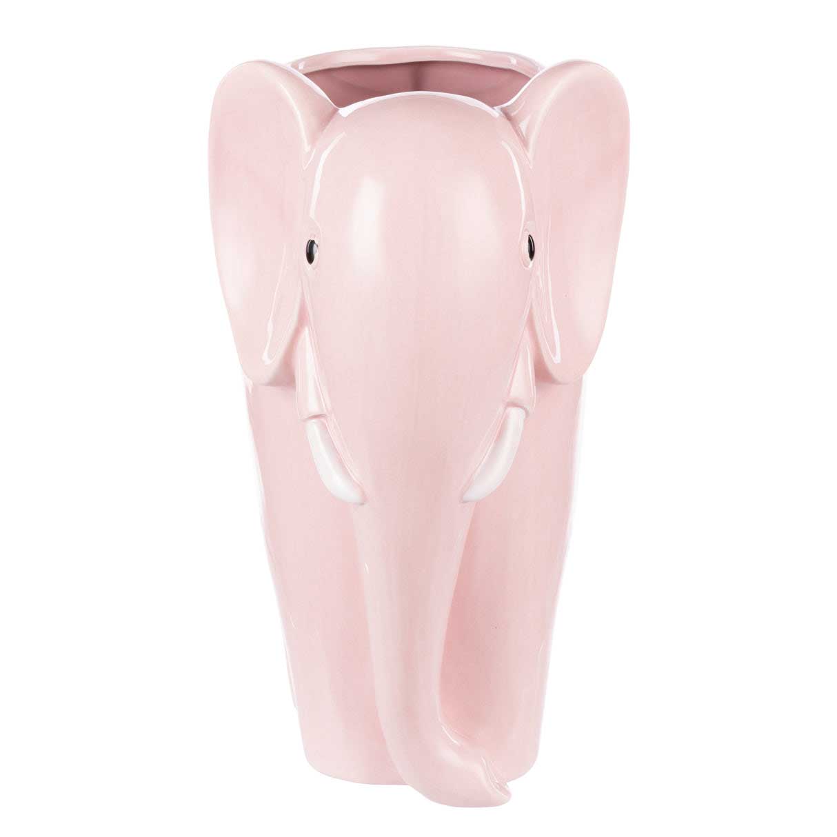 Emporium Brynlee Elephant Vase Tall - Pink
