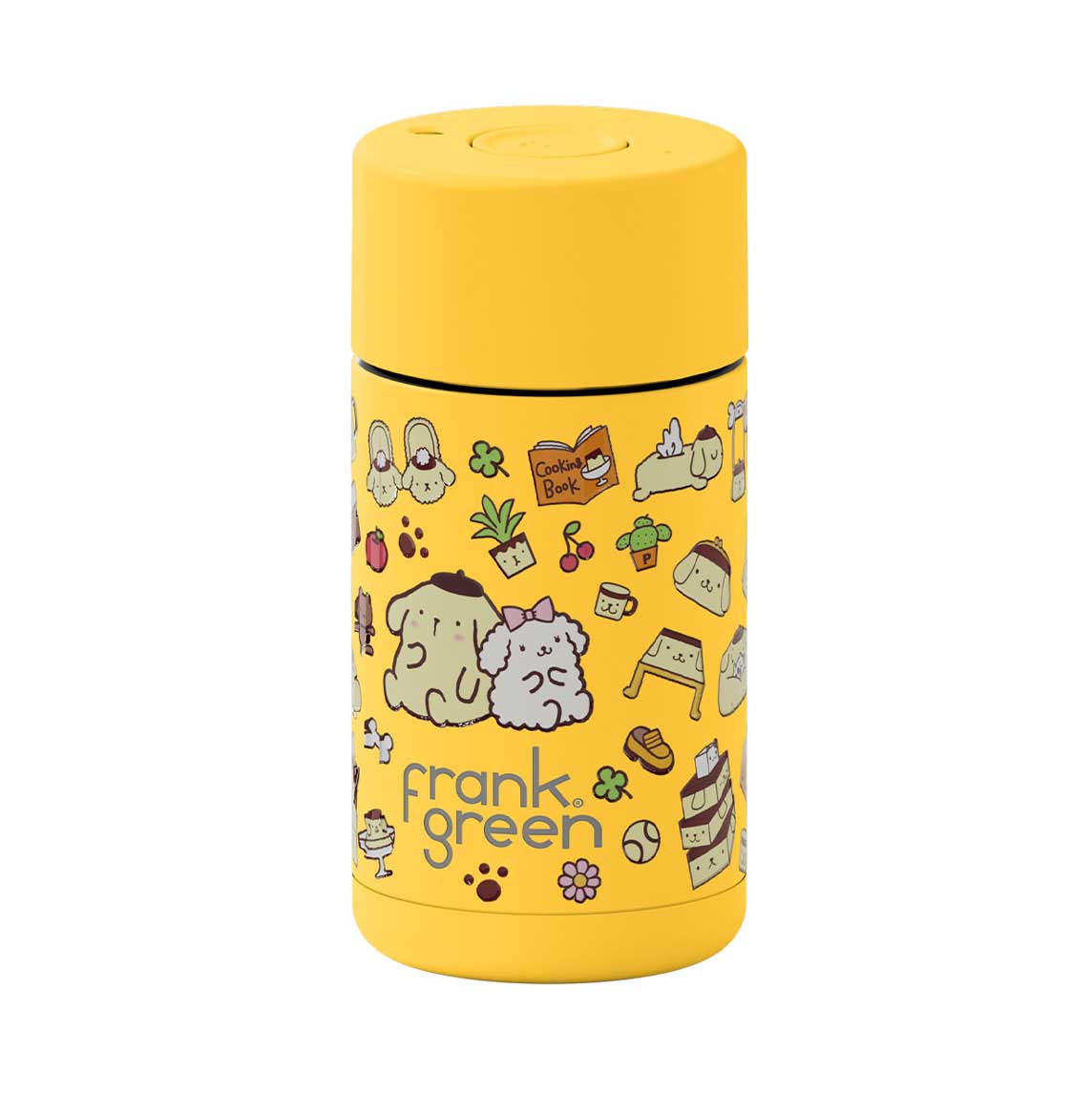 frank green 12oz Reusable Cup Pompompurin w Push Button Lid