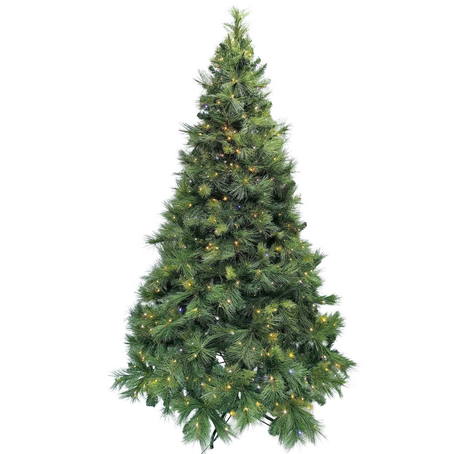 7.5 Foot Luxury Mixed Green Pine Tree x 1700 & 700 Lights