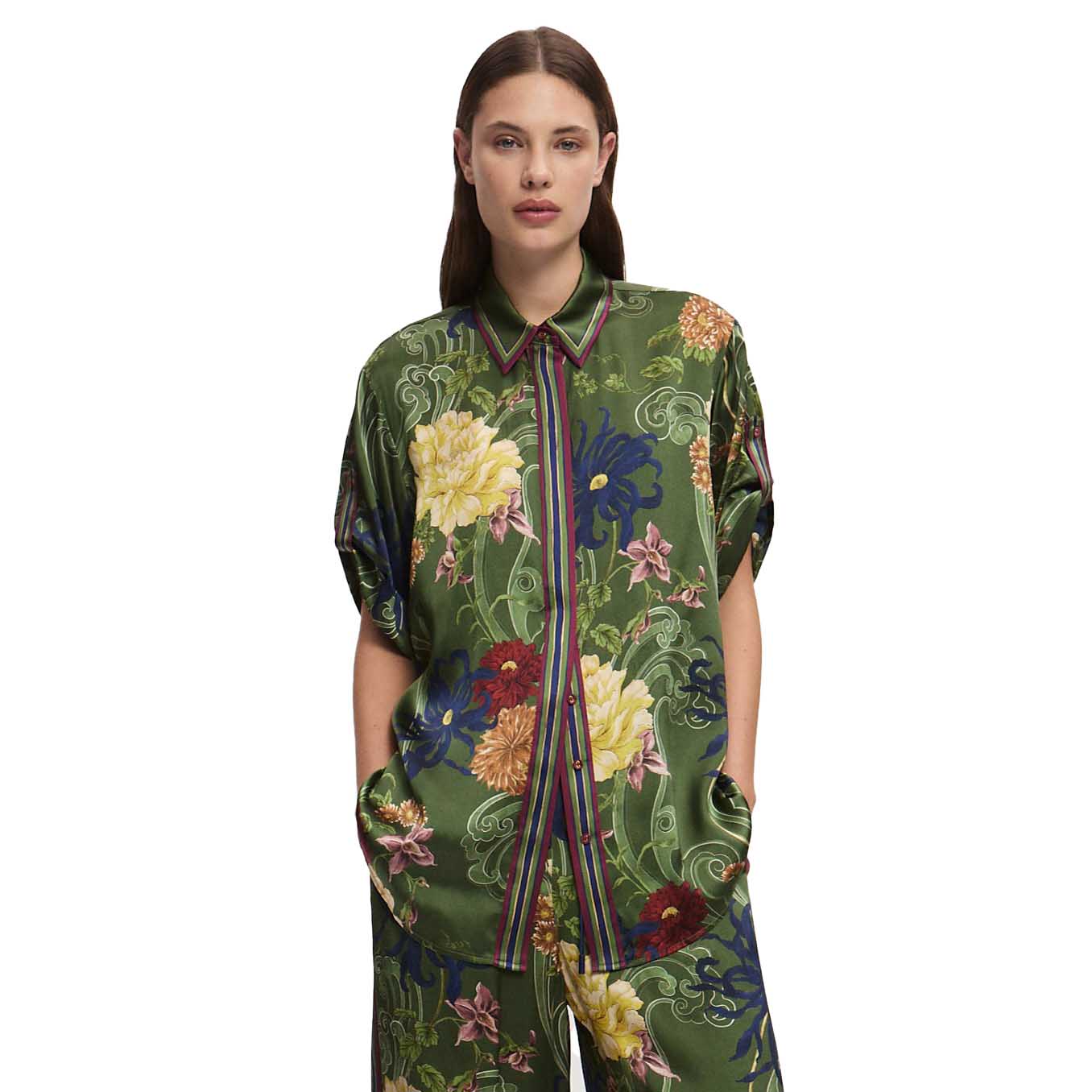 ALÉMAIS Avery Silk Shirt
