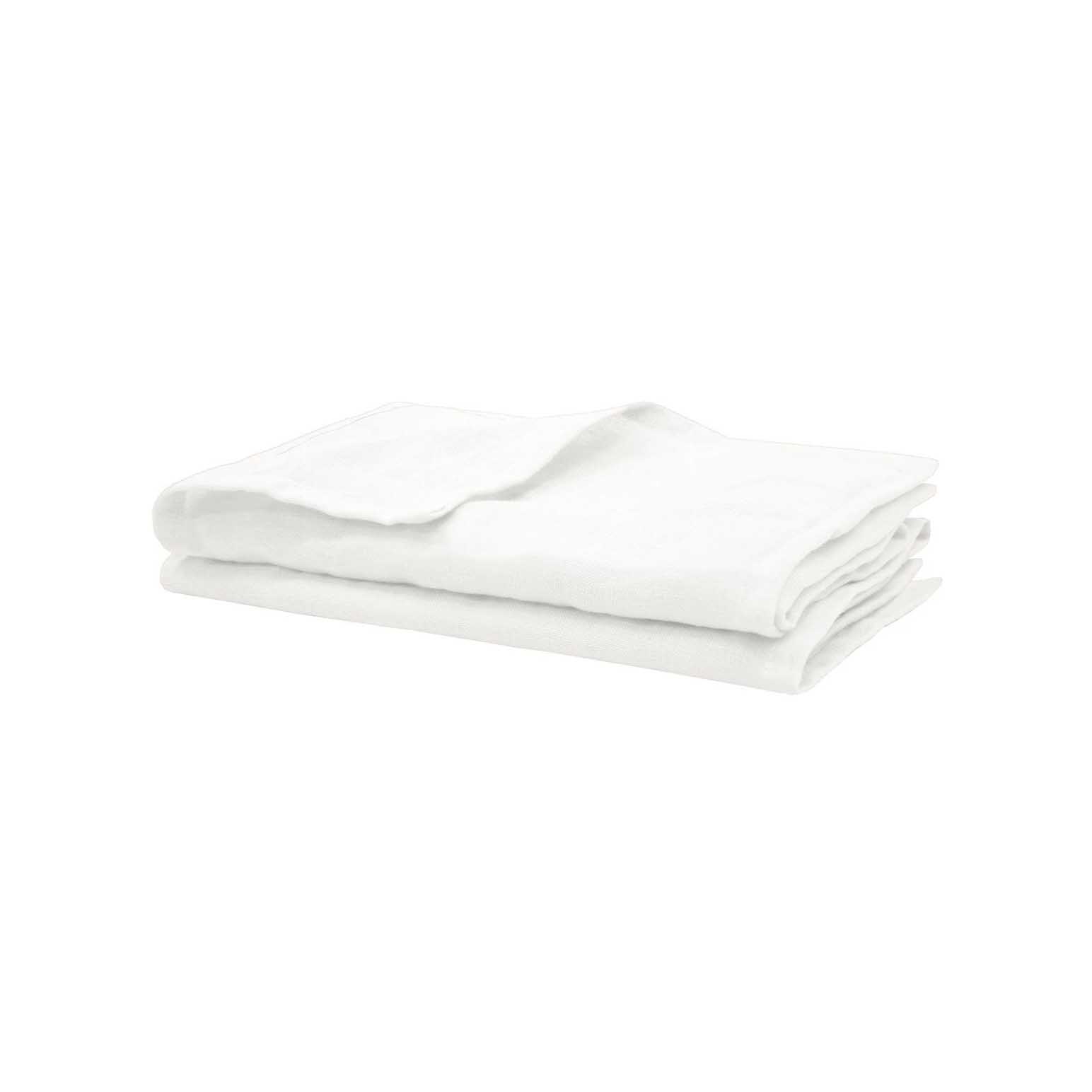 Bambury Linen 2Pc Napkin Set 45x45cm White