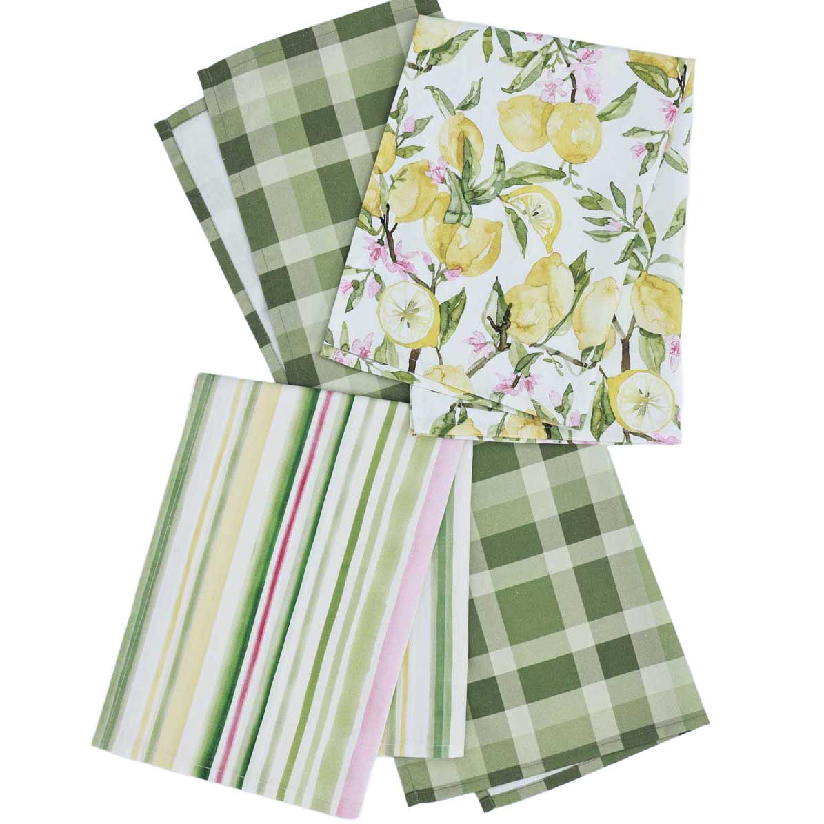 MM Linen Tea Towel Set Of 3 50x70 - Limone