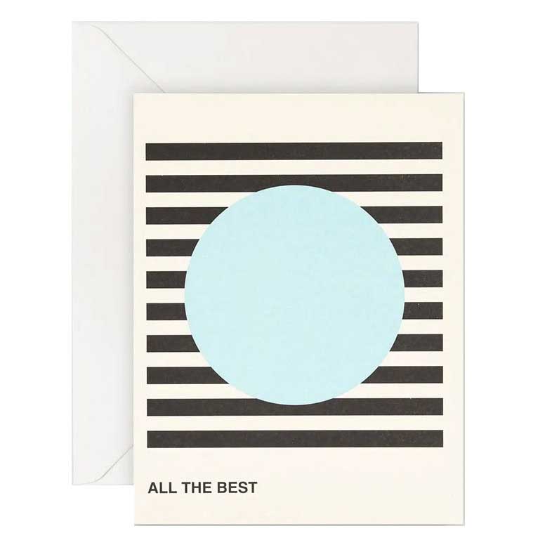 Lettuce All The Best Blue Circle Card