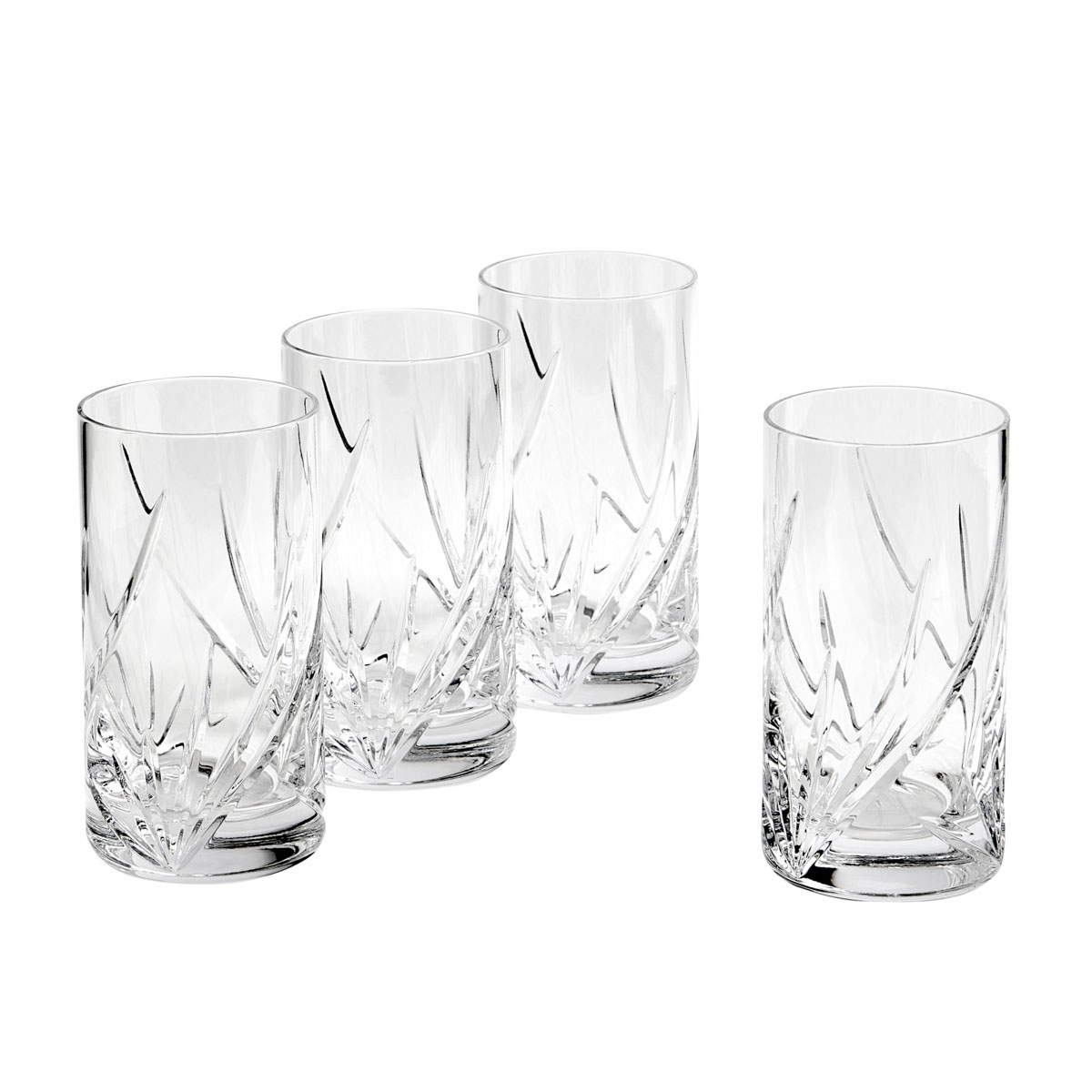 Royal Doulton Harper Crystal Glass Highball Set of 4