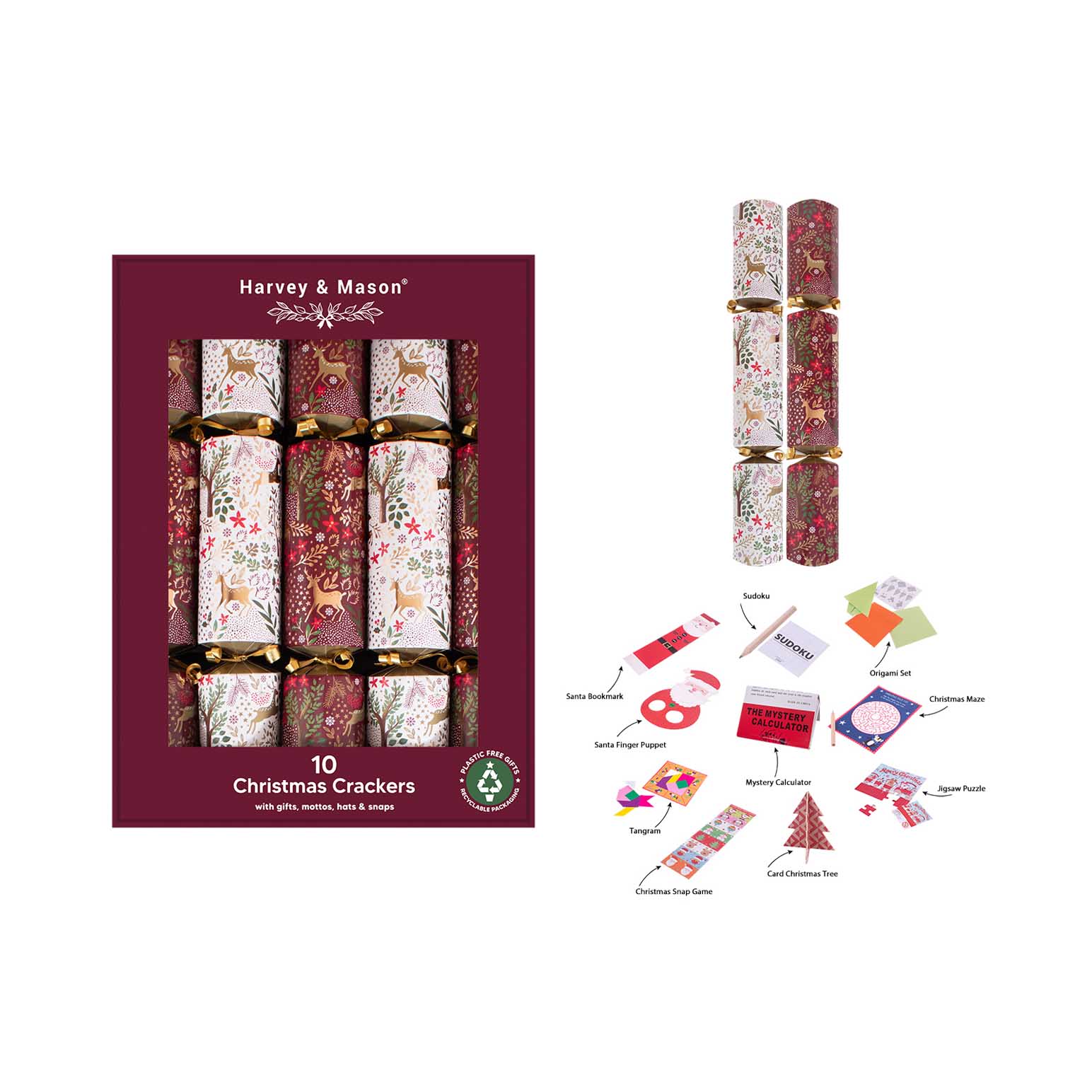 Burgundy Woodland Crackers 10