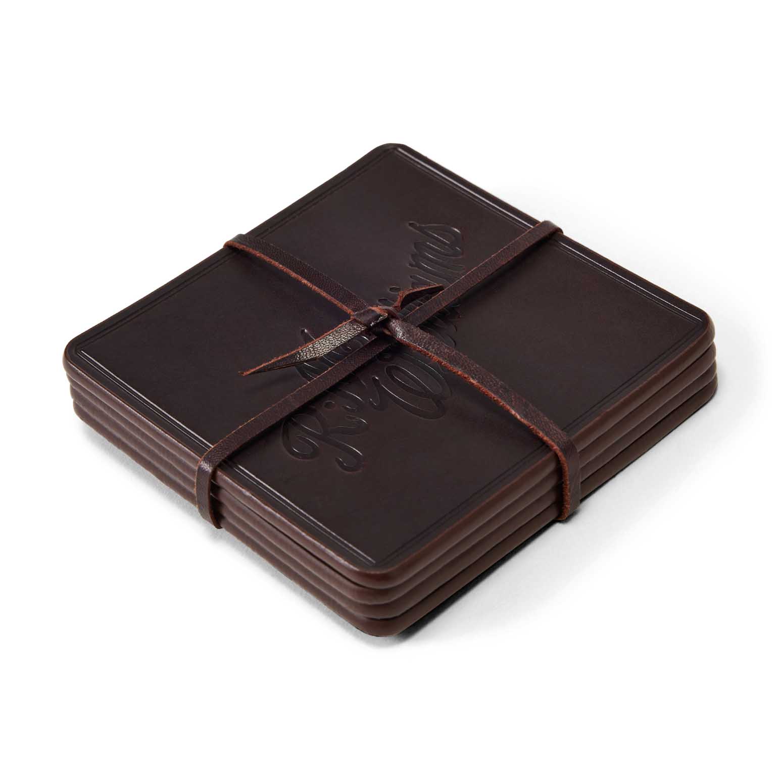 R.M. Williams Script Logo Coaster Set - 4 Piece