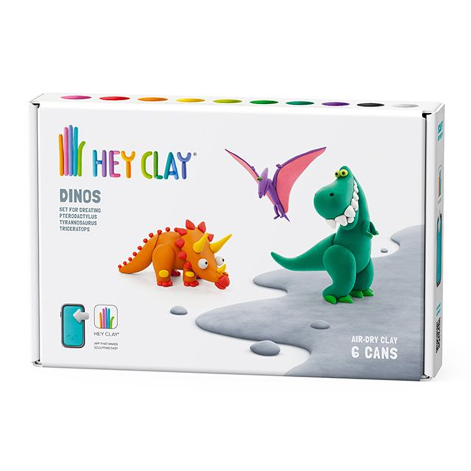 Hey Clay Dinos 6 Cans