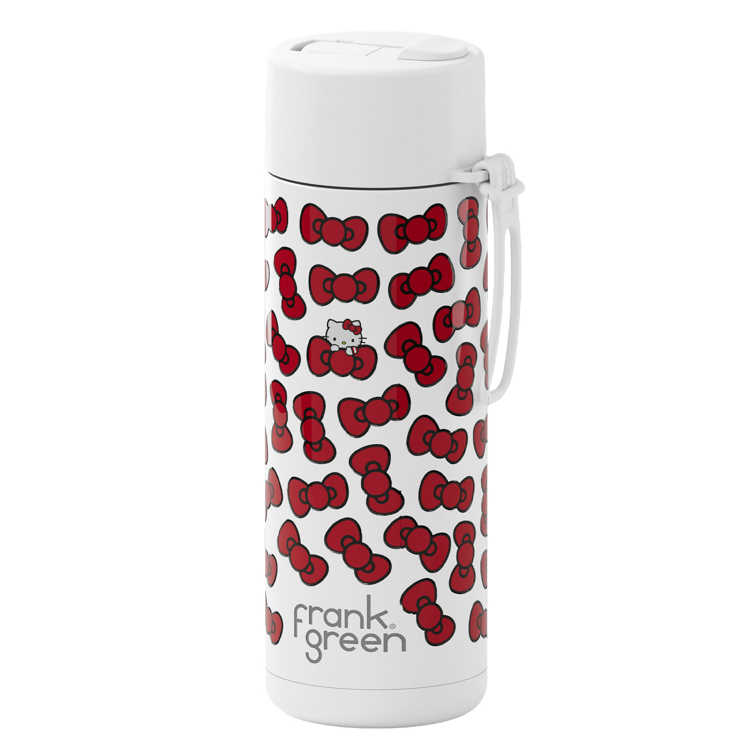 frank green 20oz Reusable Bottle Hello Kitty w Flip Straw Lid (Bow Edition)