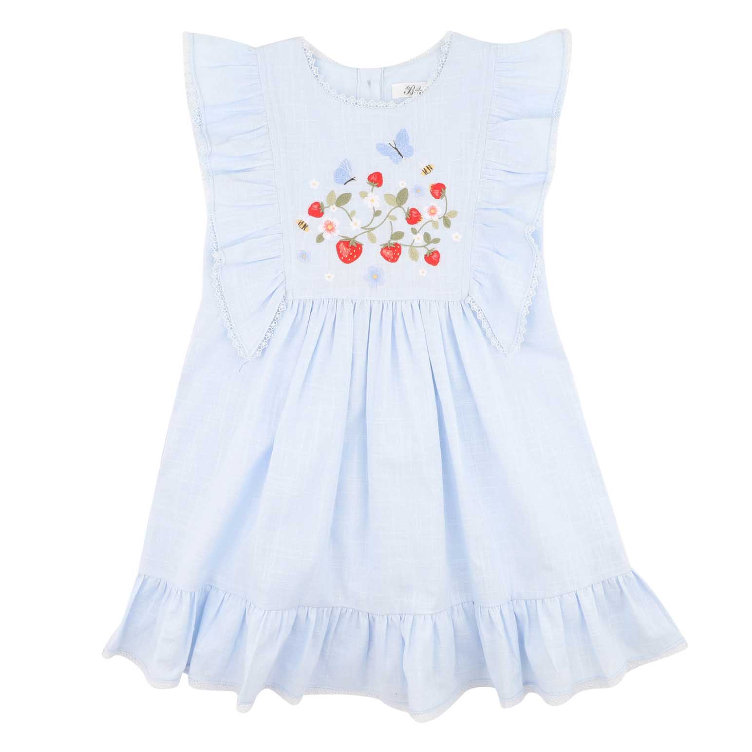 B&eacute;b&eacute; Poppy Embroidered Yoke Dress 3-7Y