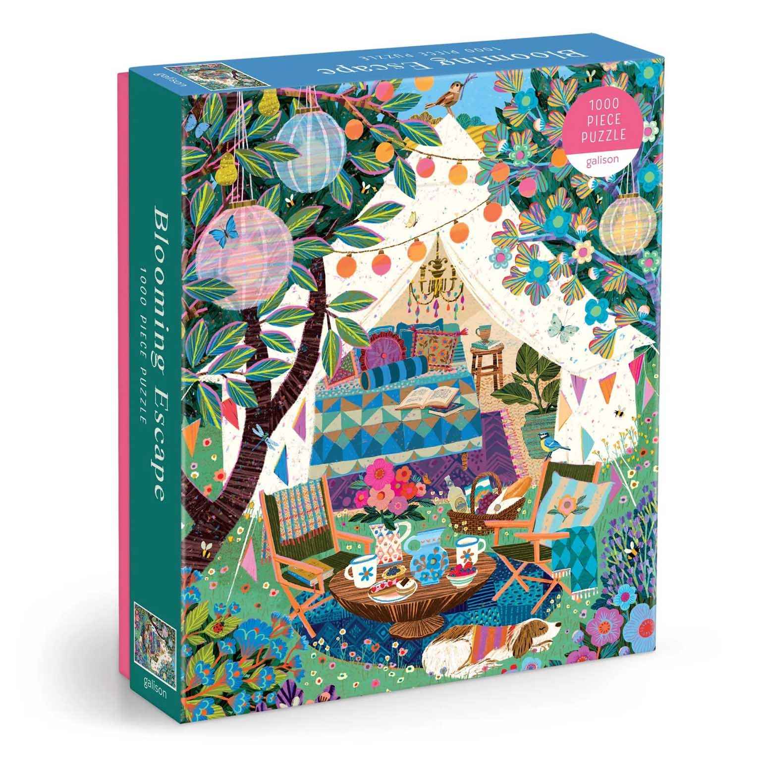 Galison Victoria Ball Blooming Escape 1000 Piece Puzzle