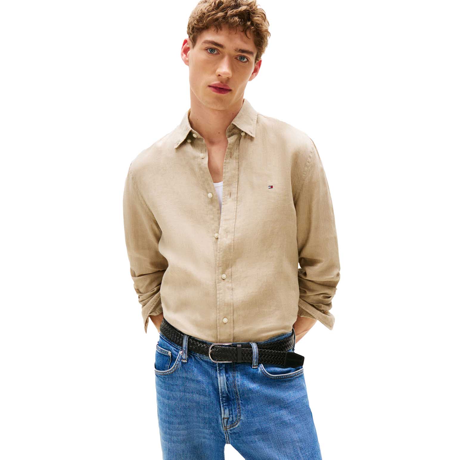 Tommy Hilfiger Regular Fit Pure Linen Shirt