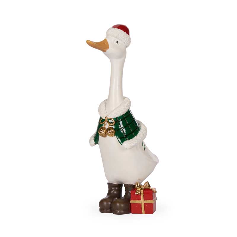 Holly & Ivy 24cm Jolly Duck With Present