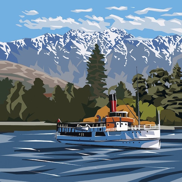 Ira Mitchell Earnslaw Matted Print