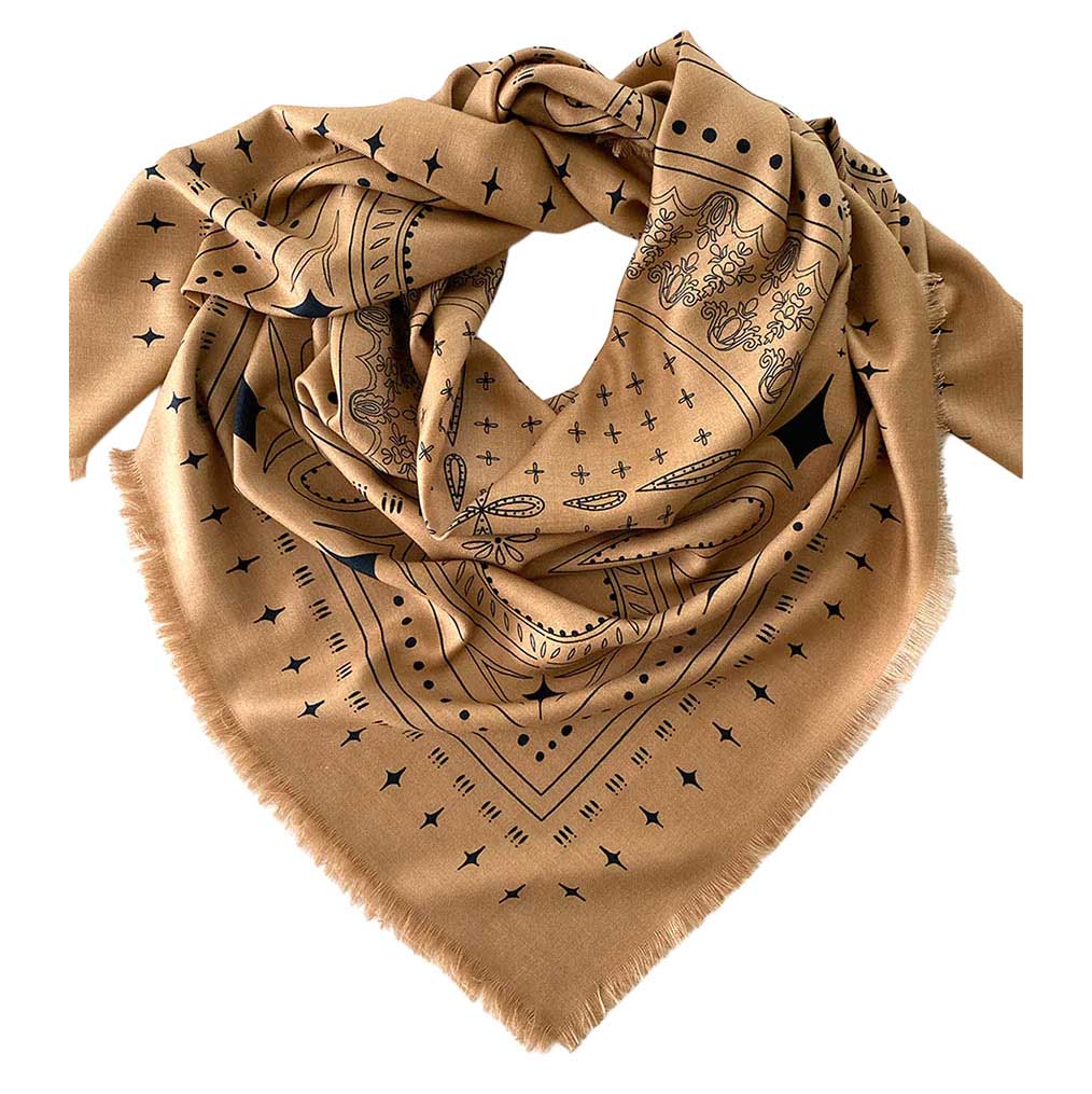 Dark Hampton X Ellie Compton The Holden Wool Silk Scarf