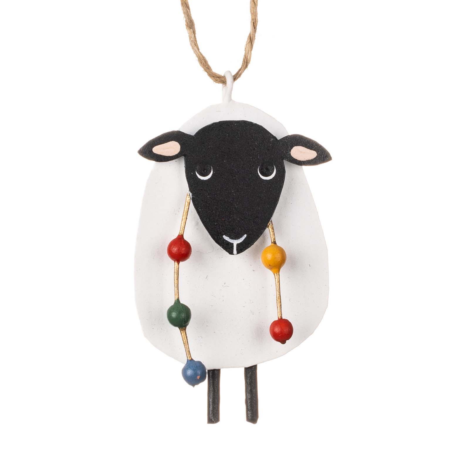 Shoeless Joe Sheep With Fairy Lights Hanging Decoration