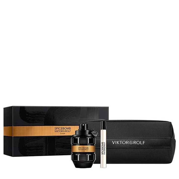 Viktor & Rolf Spicebomb Extreme EDP 90ml + EDT 10ml & Pouch