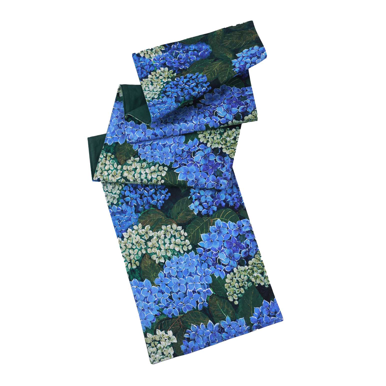 MM Linen Matilda Blue Hydrangea Tablerunner 40x200cm