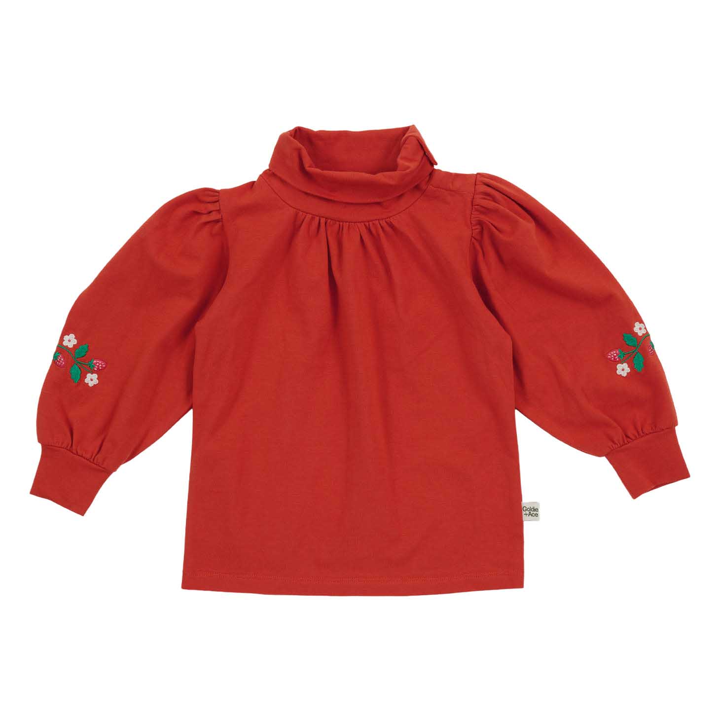 Goldie + Ace Sofia Strawberry Puff Sleeve Skivvy 1-2Y