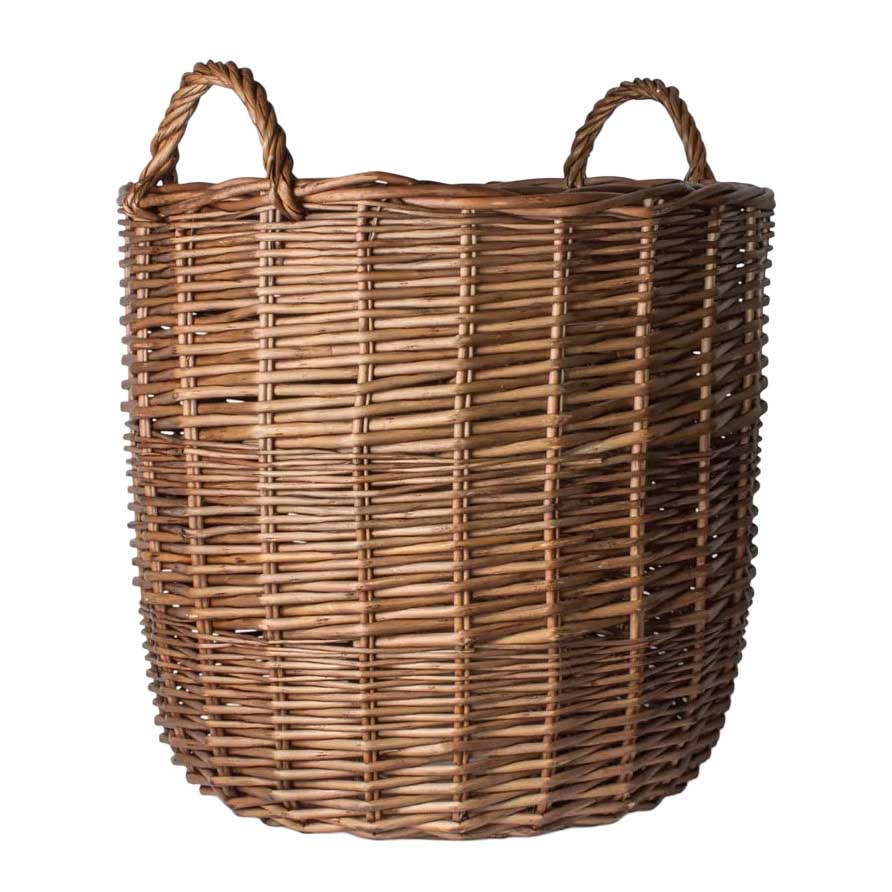 French Country Riviera Woven Round Basket Large