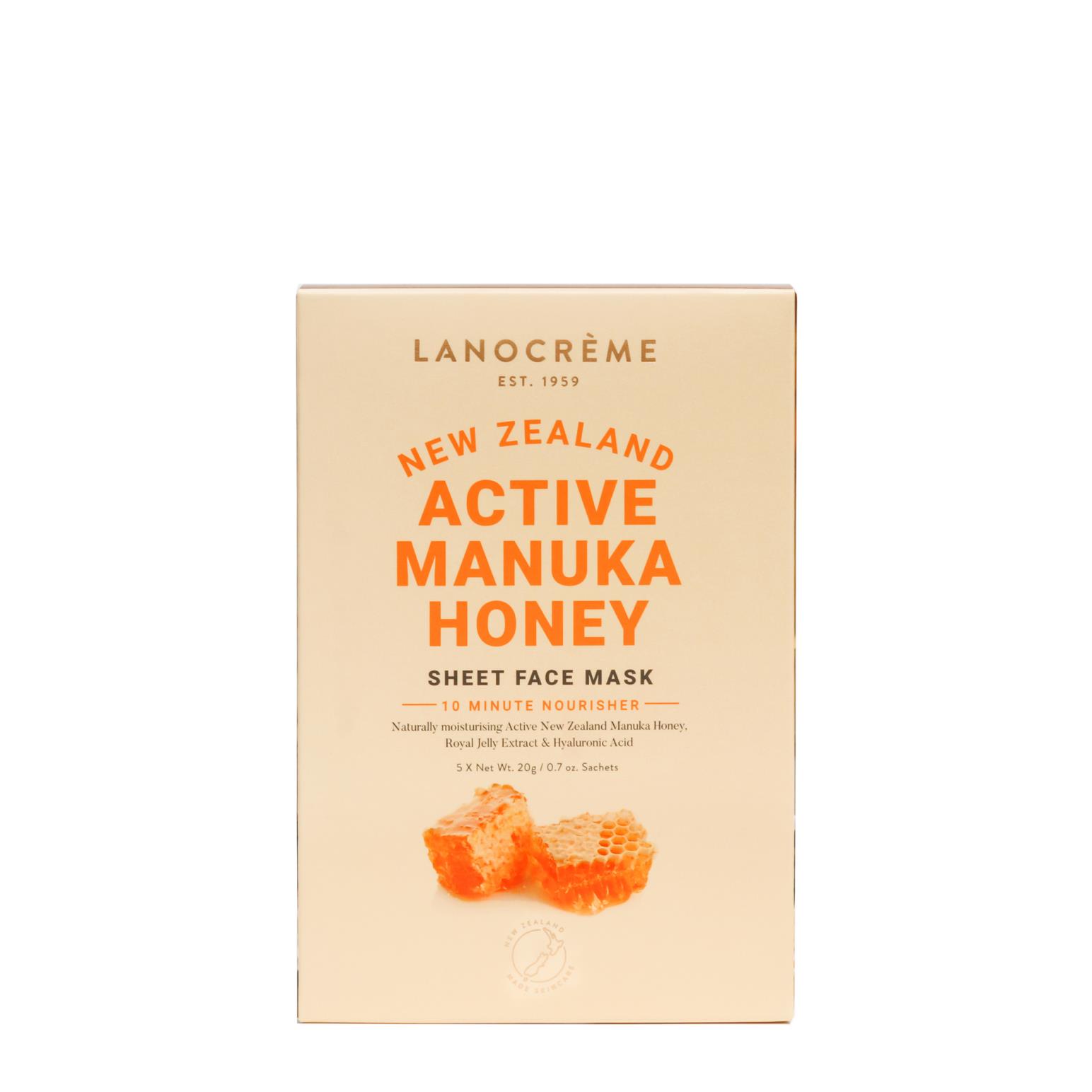 Lanocreme Manuka Honey Face Mask 5 Pack