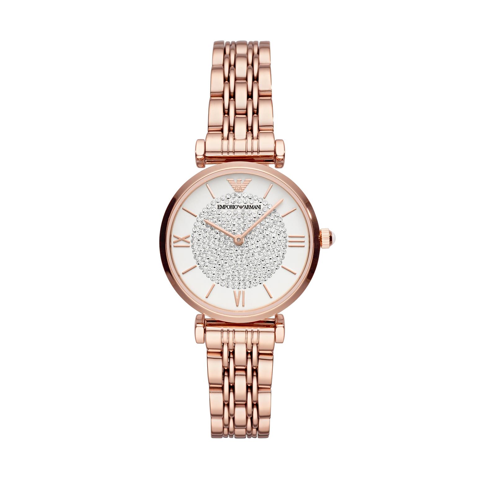 Emporio Armani Rose Gold-Tone Analogue Watch AR11244