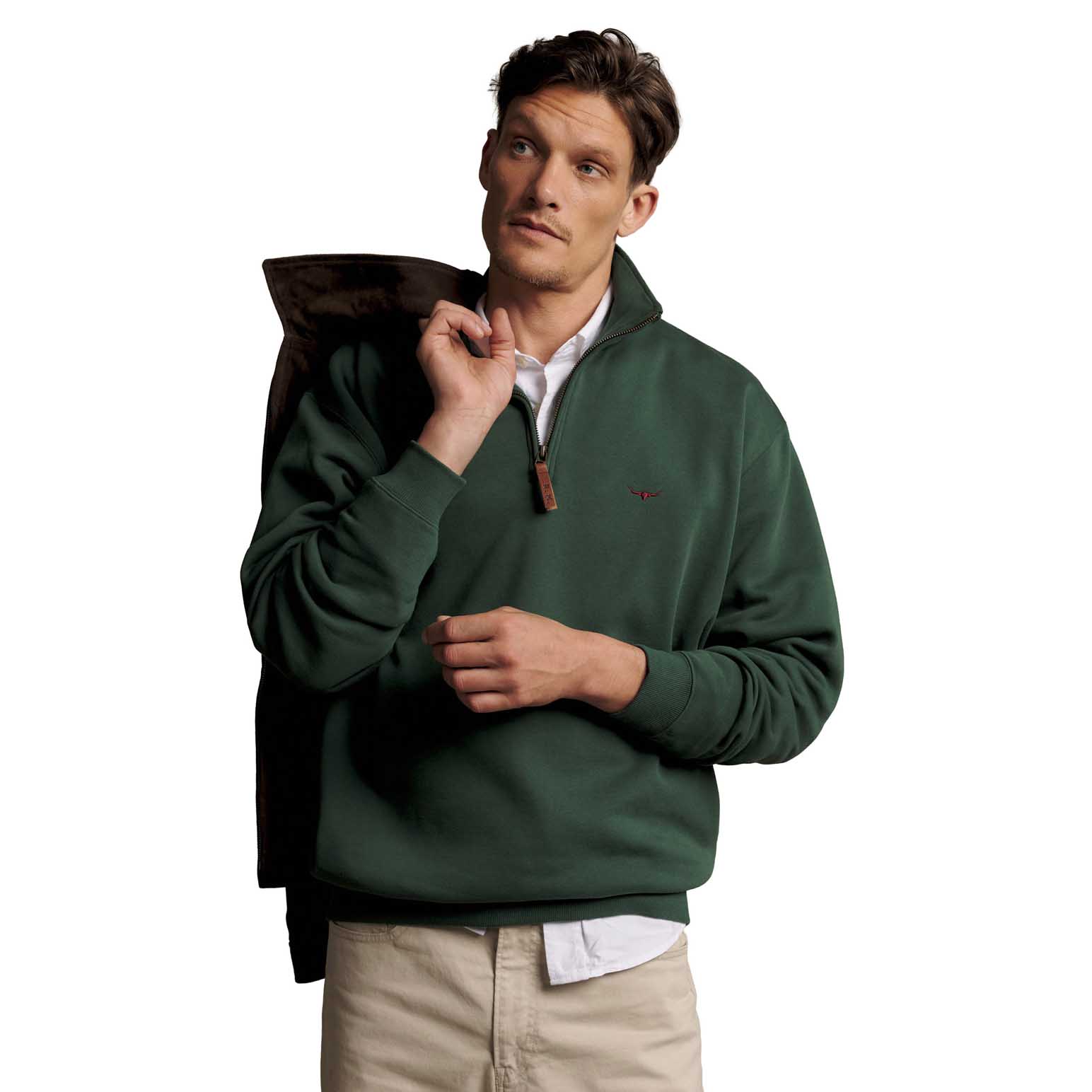 R.M. Williams Mulyungarie Quarter Zip Sweatshirt