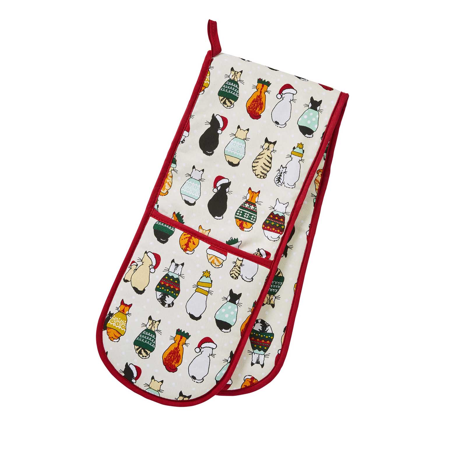 Ulster Weavers Christmas Cats In Waiting Double Glove