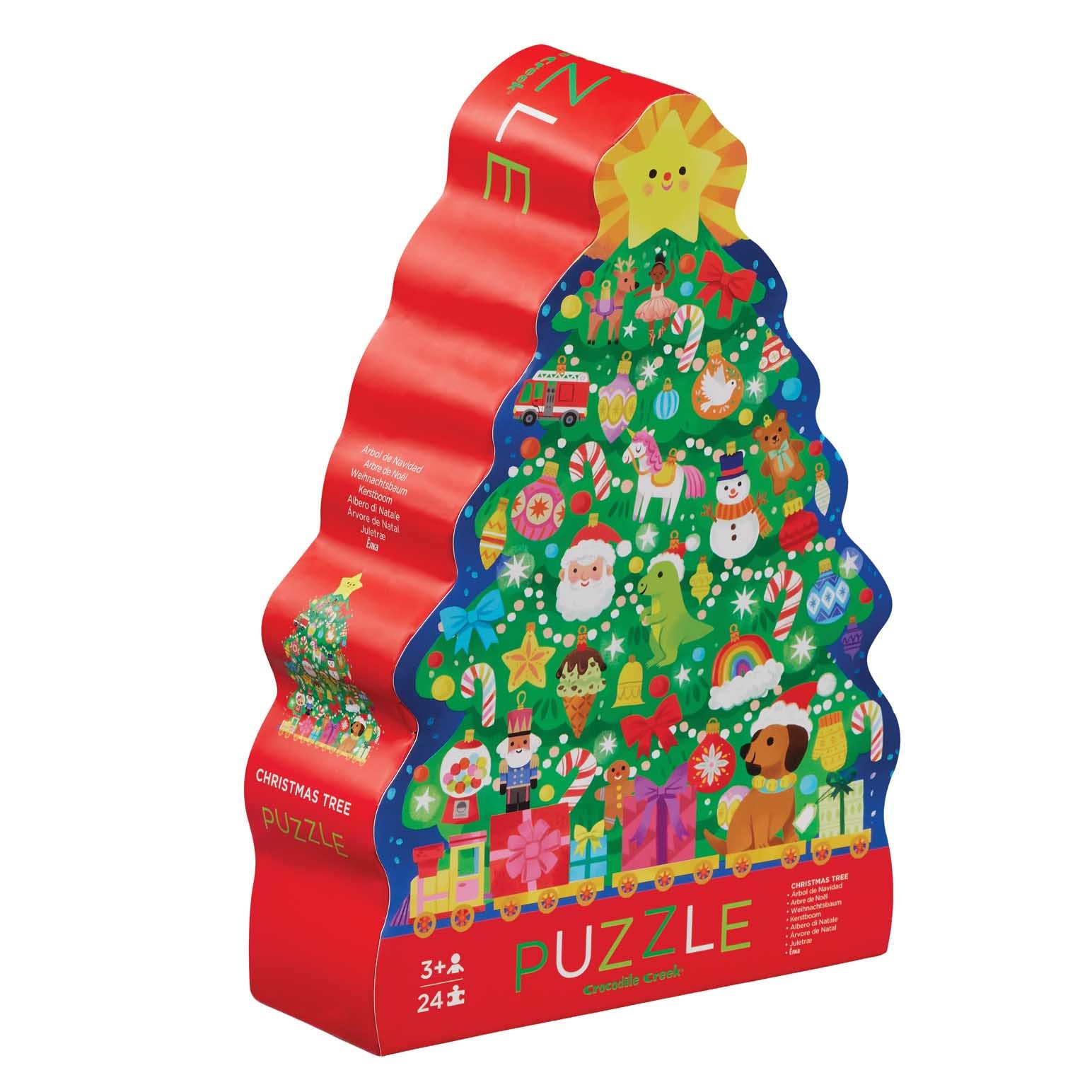 Croc Creek 24Pc Puzzle Christmas Tree