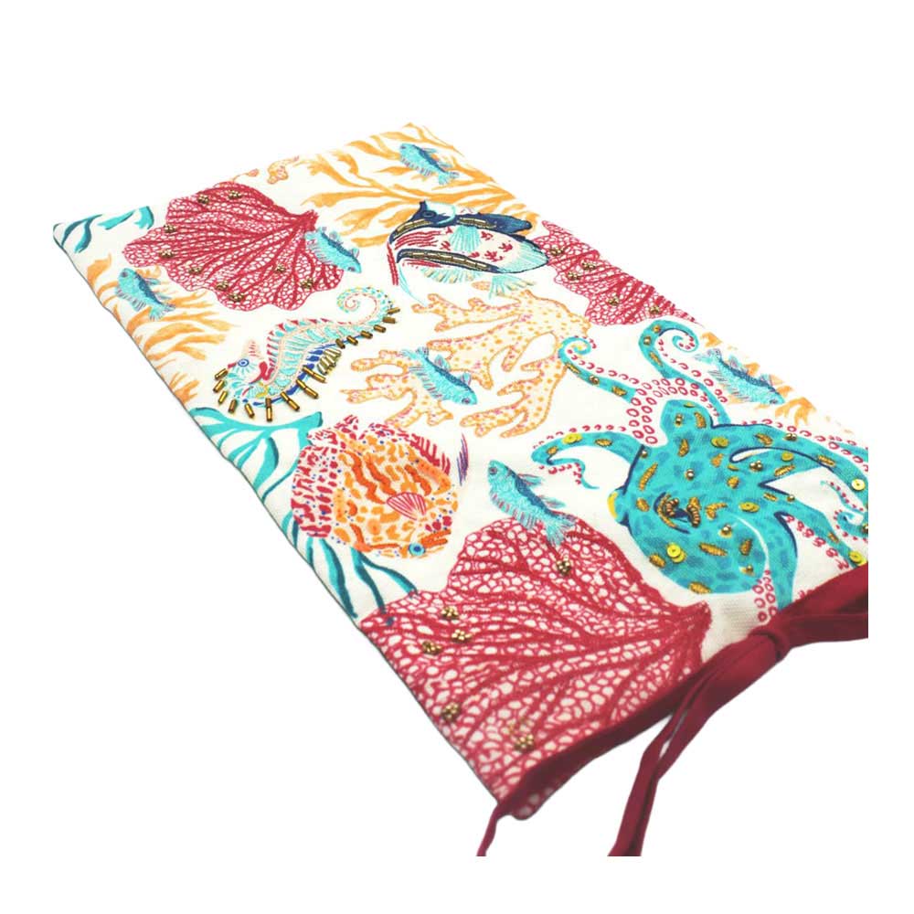 House Of Disaster Coral Sea Jewellery Roll