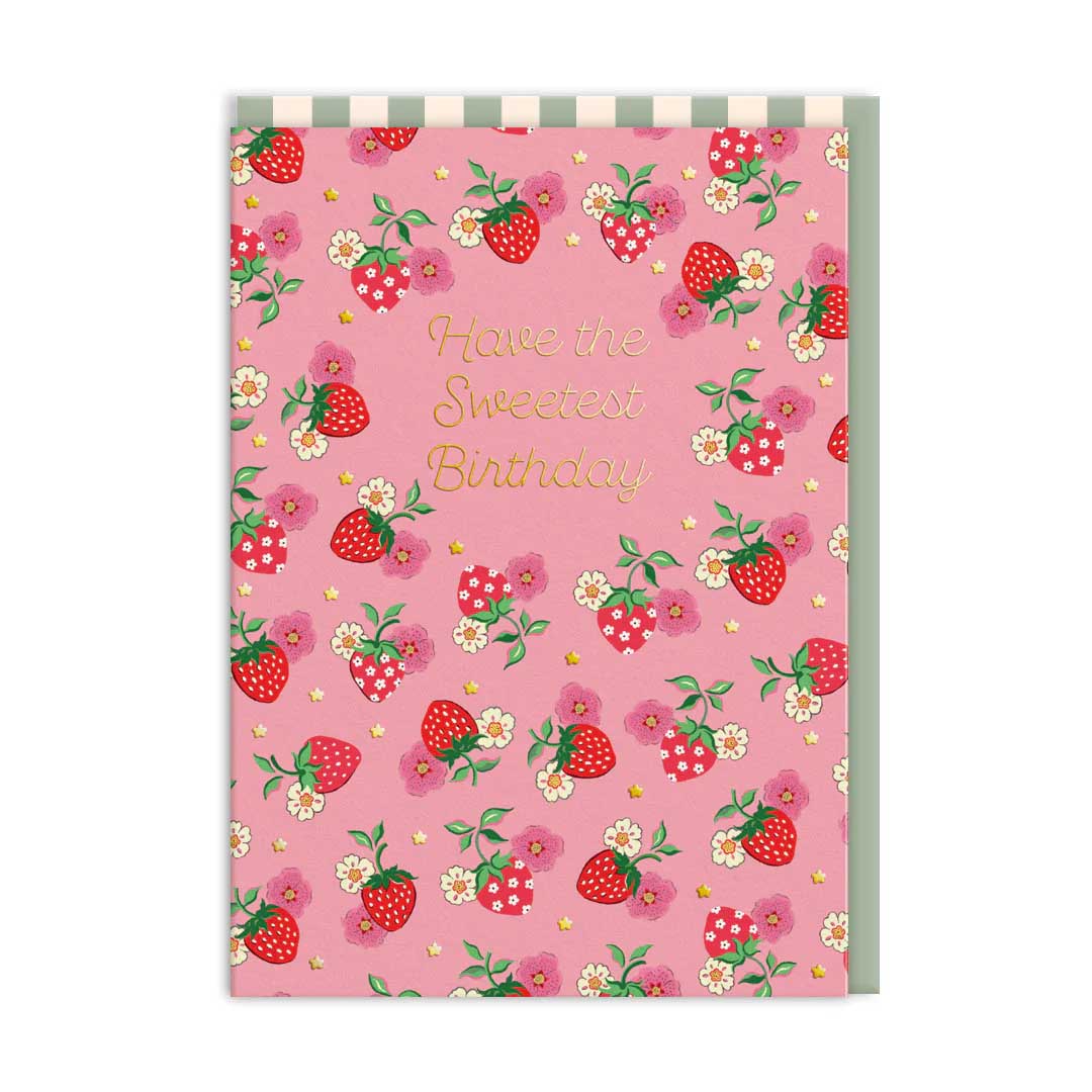 Cath Kidston Birthday Sweetest Strawberry Card
