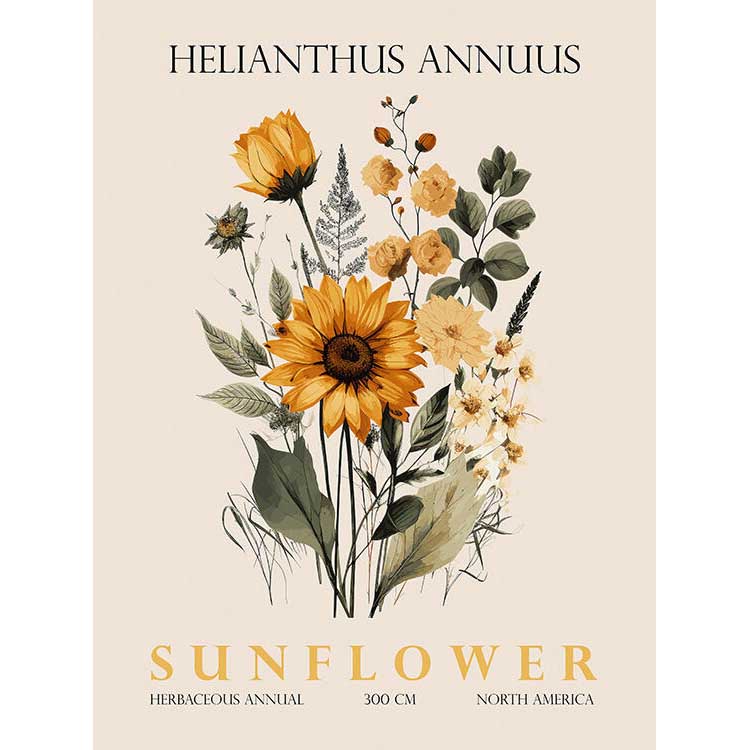 Sunflower Watercolour Print - Christopher Giampietro