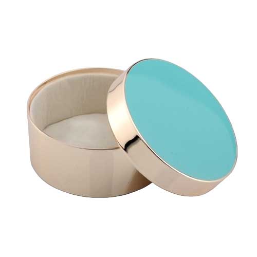 Addison Ross Blue & Gold Trinket Box 3"