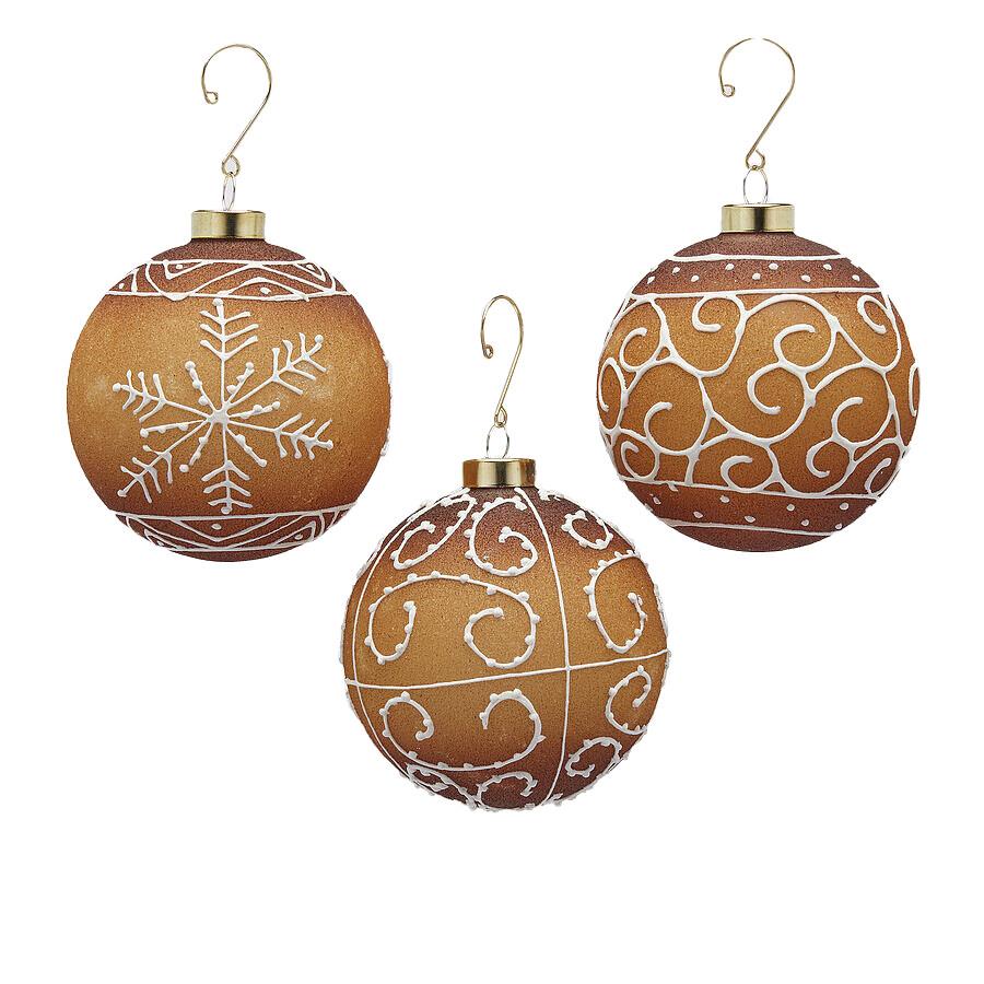 EDG enzo de gasperi Marzipan Bauble 12cm Assorted