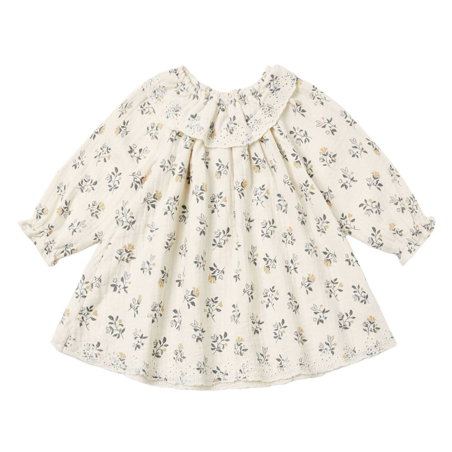 Quincy Mae Long Sleeve Isla Dress French Floral 2-5Y