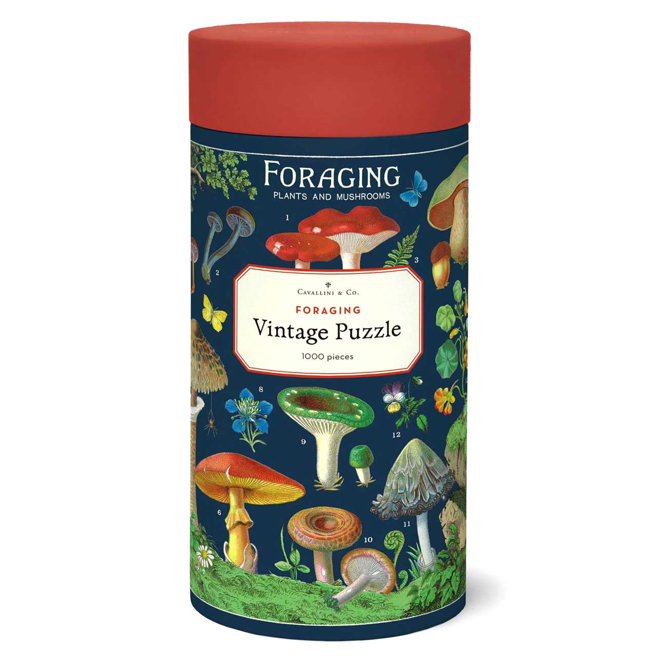 Cavallini Foraging 1000 Piece Vintage Puzzle
