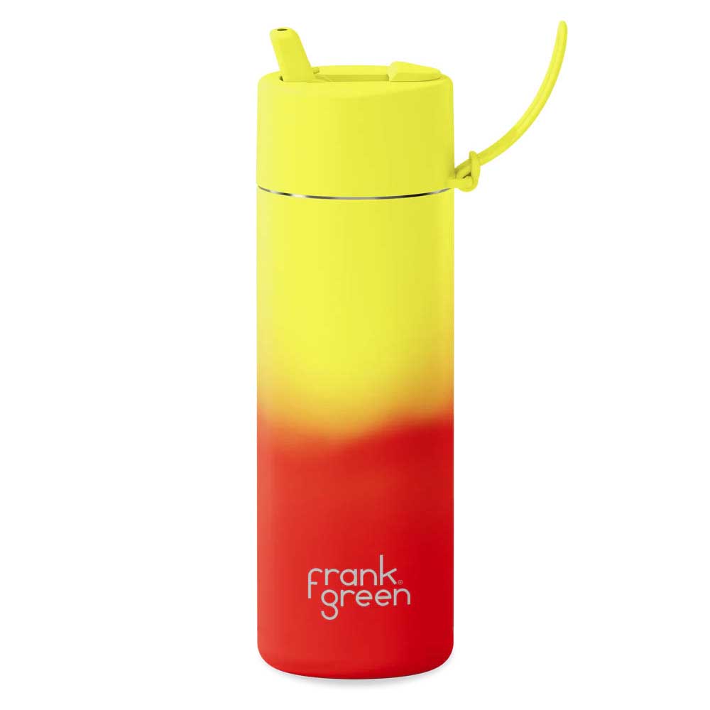 Frank Green Colour Change Stainless Steel Reusable Bottle 25oz Lava