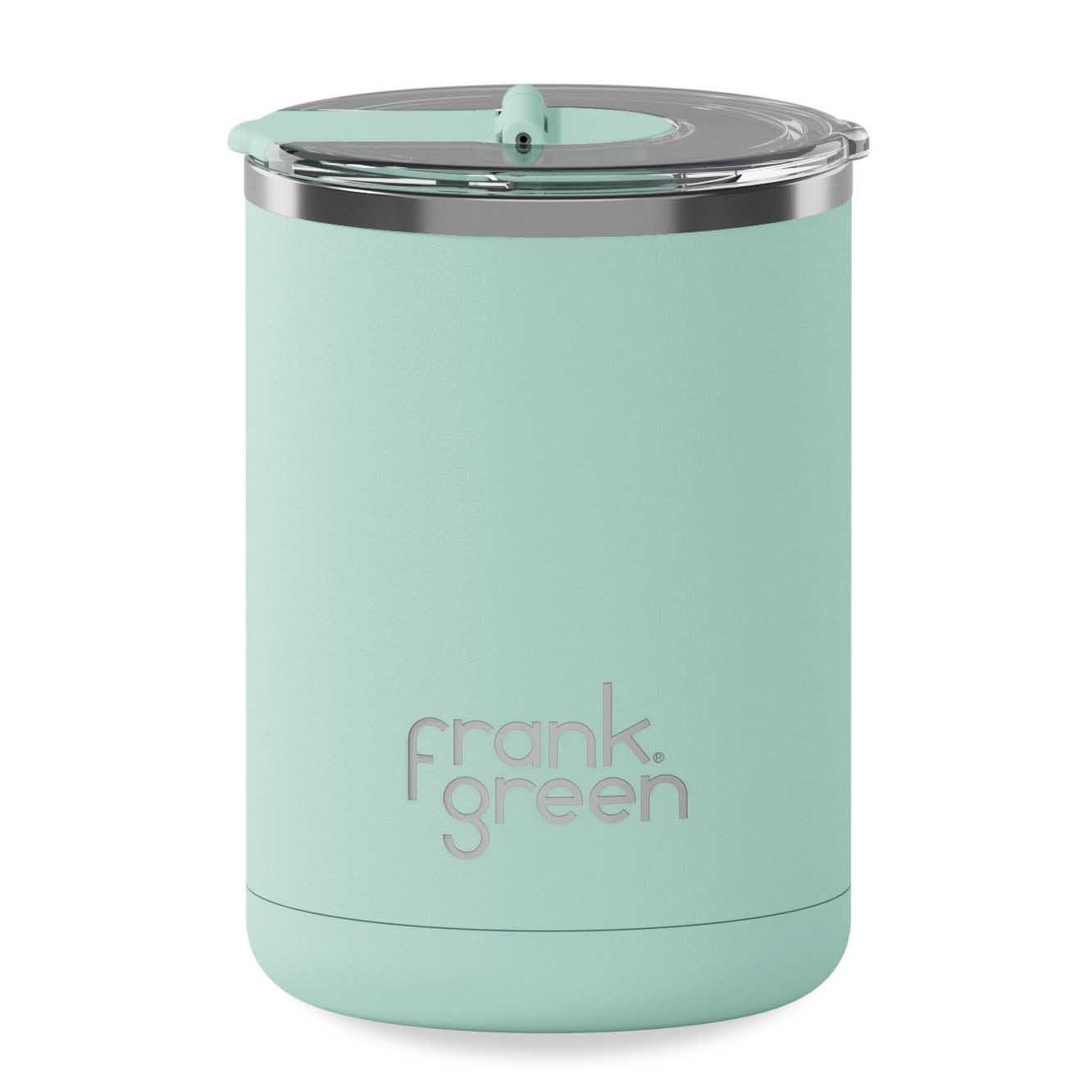 frank green 12oz Ceramic Cup With Hinged Lid Peppermint