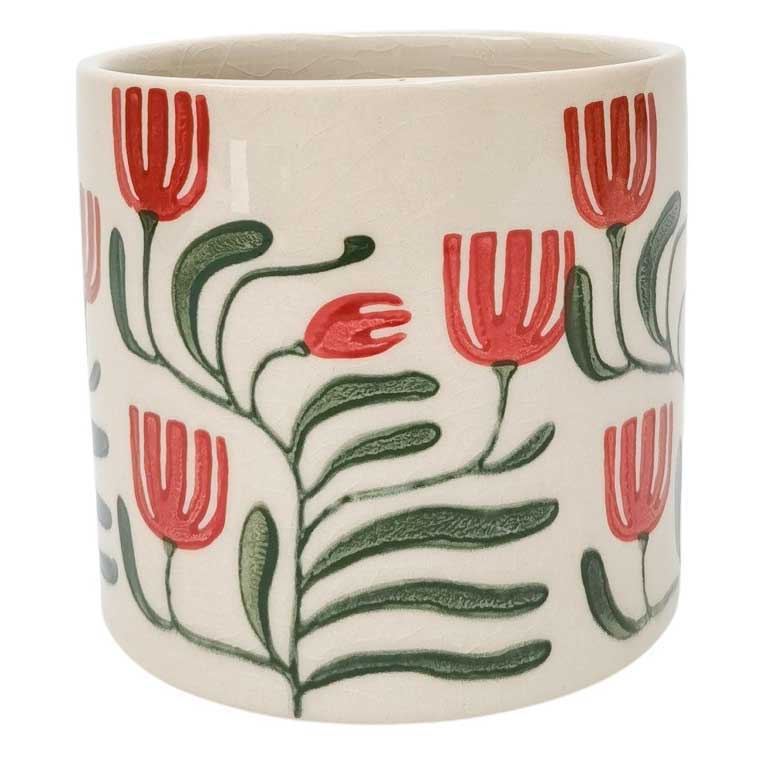 Urban Products Pilbra Planter Green & Red Small 11cm