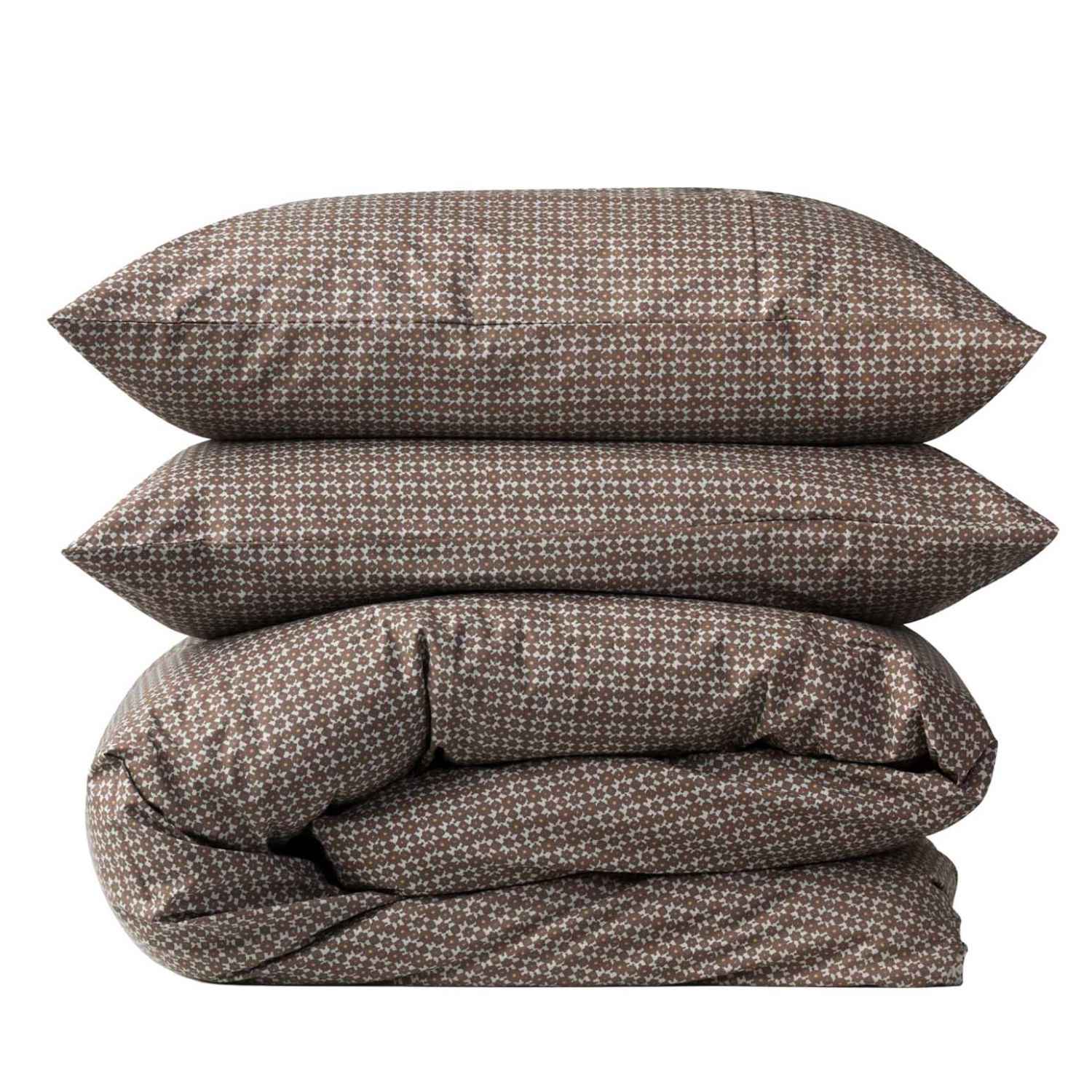 Citt&agrave; Porto Duvet Cover Cocoa/Miso K 245x210cm