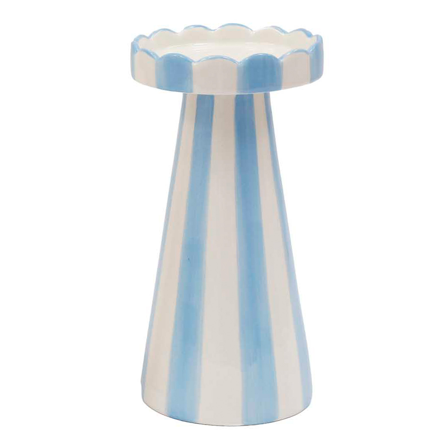 SIL Interiors Stripe Pillar Candle Holder 20cm