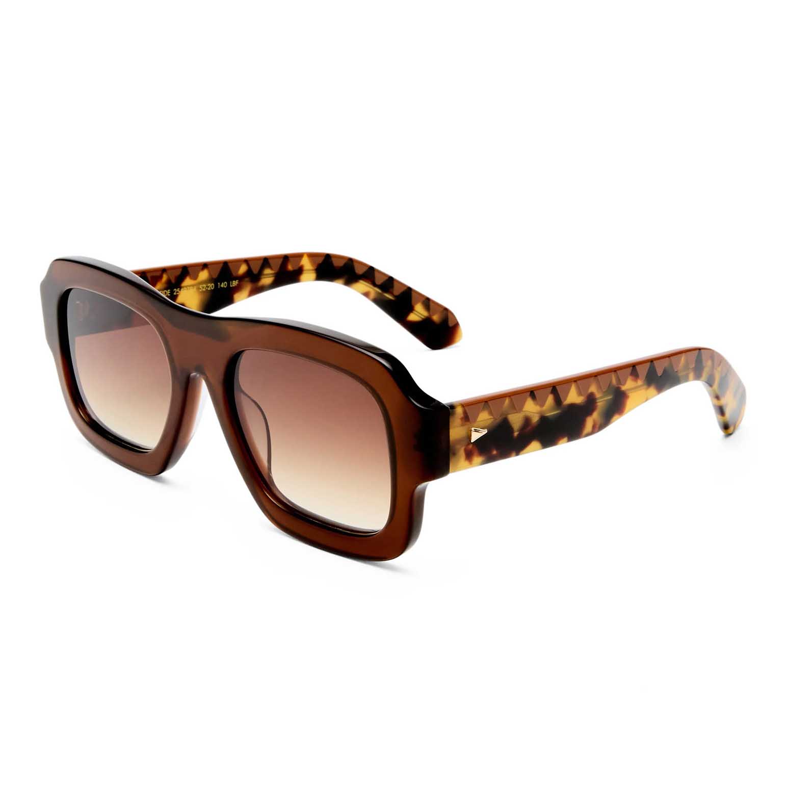 Karen Walker Moonside Caramel Zigzag Sunglasses