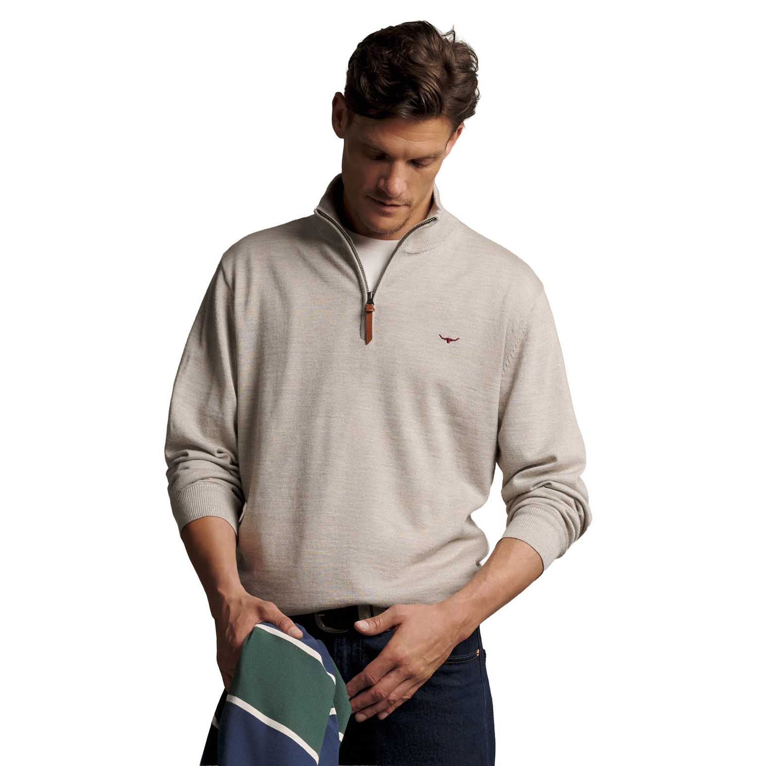 R.M. Williams Ernest Quarter Zip Knit