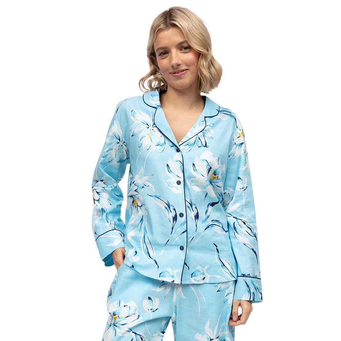 Cyberjammies Madelyn Floral Print L/S Pyjama Top