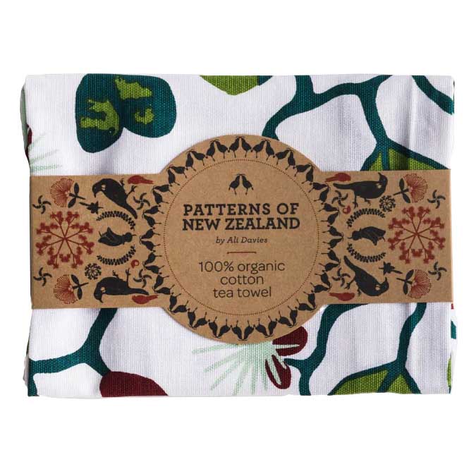 Ali Davies Rohutu Tea Towel