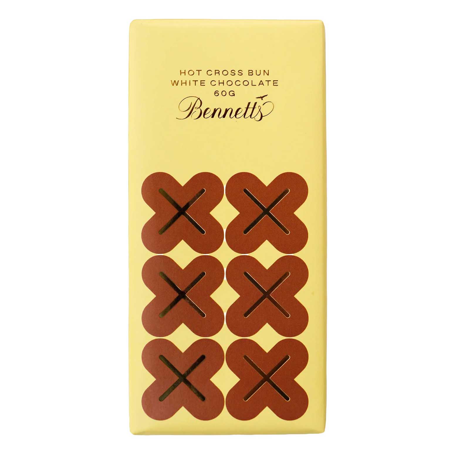 Bennetts of Mangawhai White Chocolate Hot Cross Bun Bar 60g