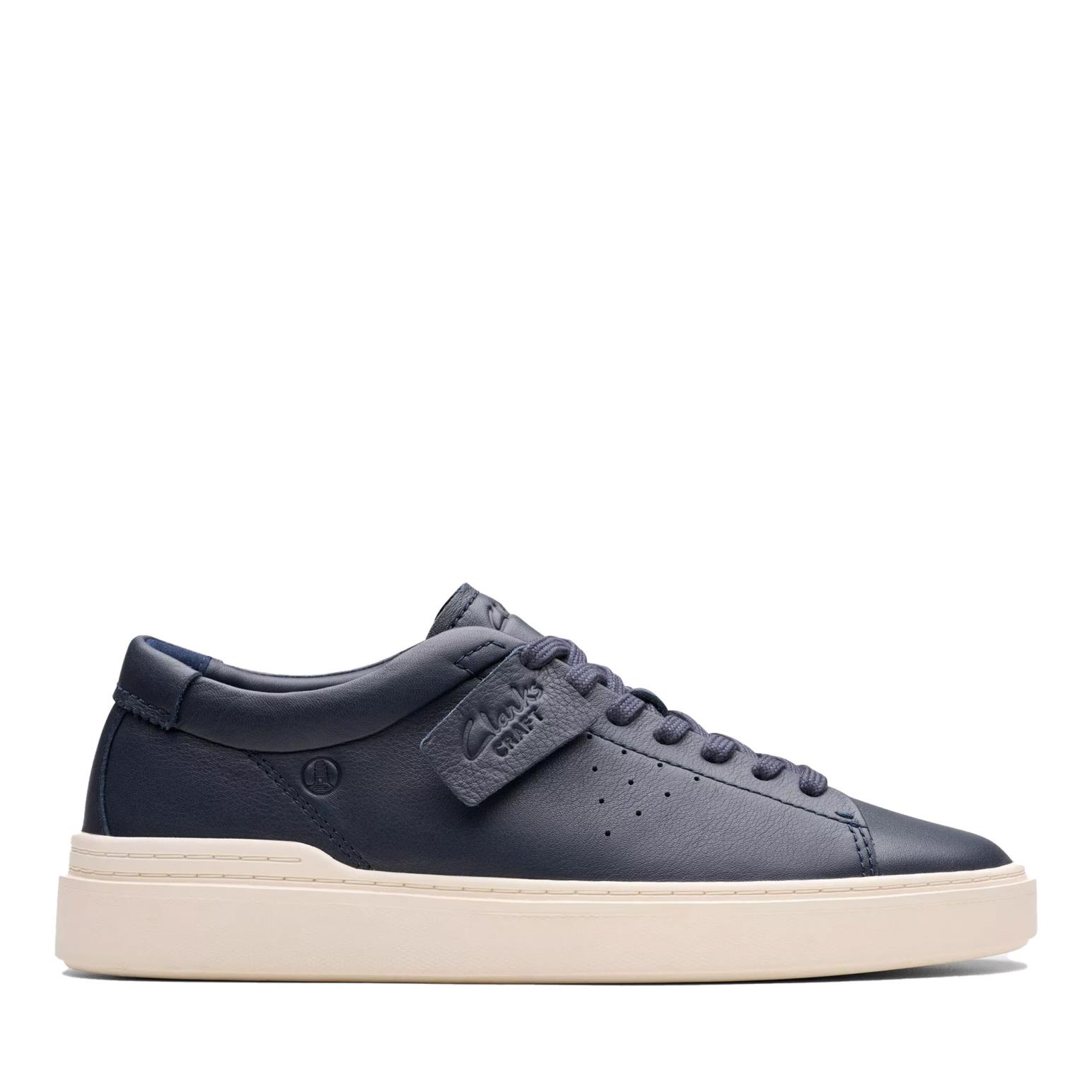 Clarks Mens Craft Swift Navy Leather
