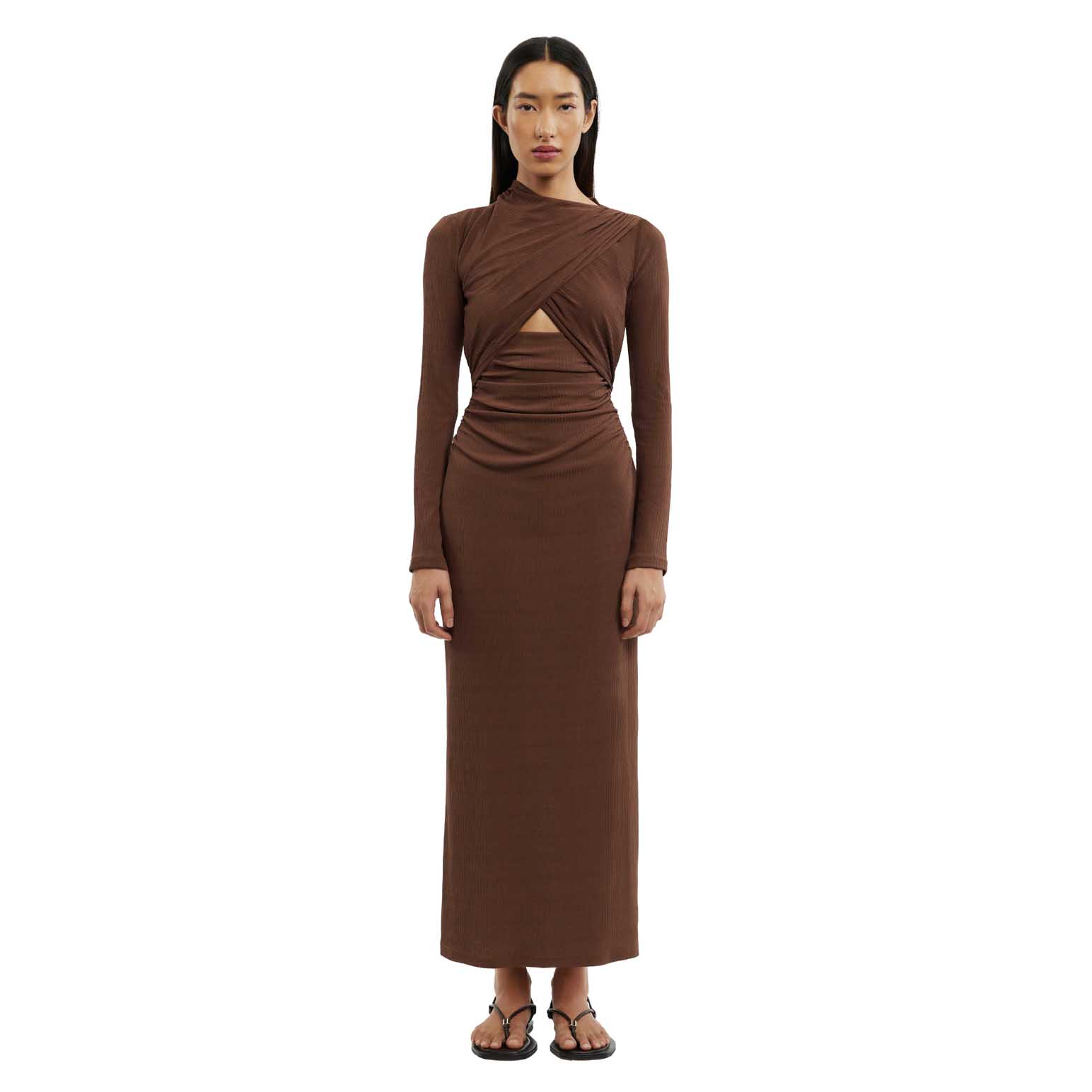 SIGNIFICANT OTHER Gabriana Long Sleeve Midi Dress