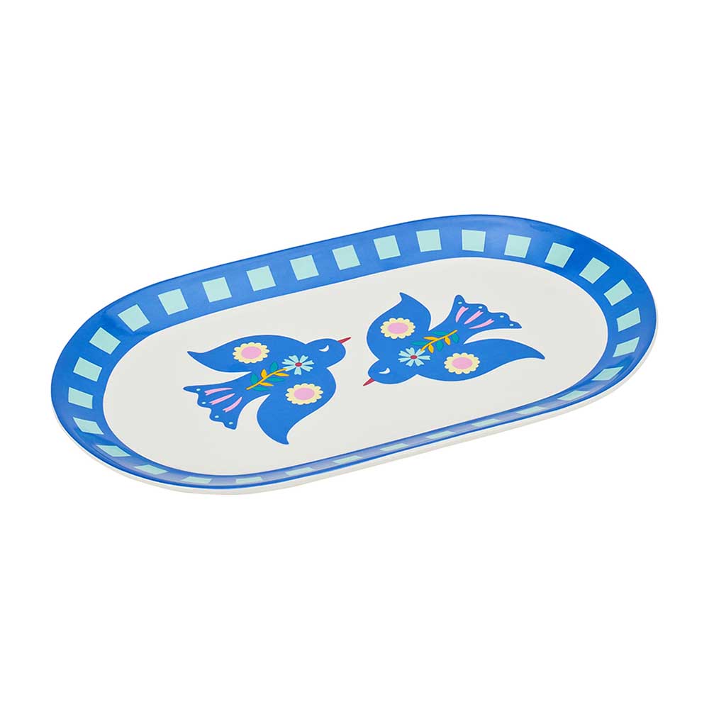 Annabel Trends Ceramic Serving Platter - Fiesta Bird