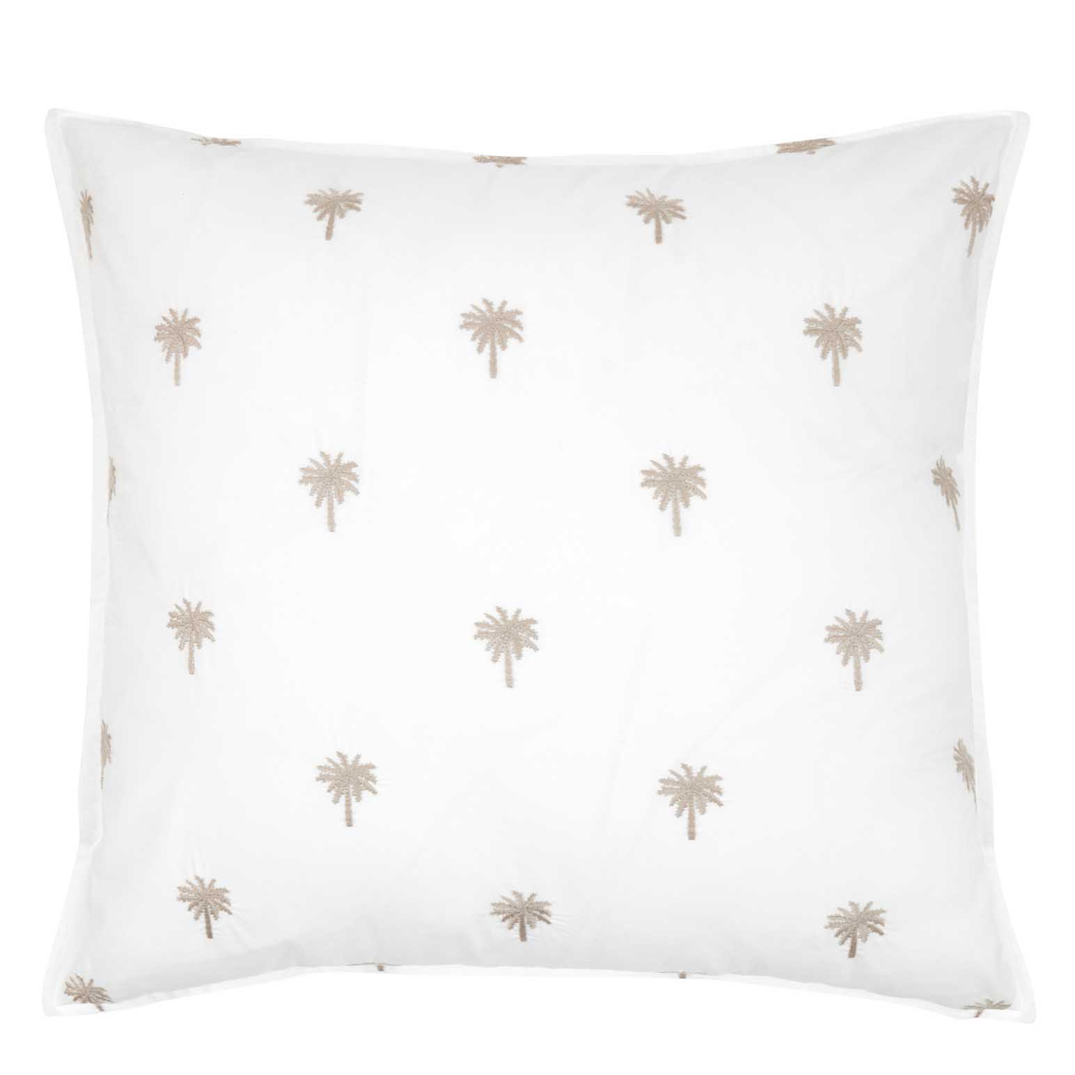 Wallace Cotton Palm Island Embroidered European Pillowcase