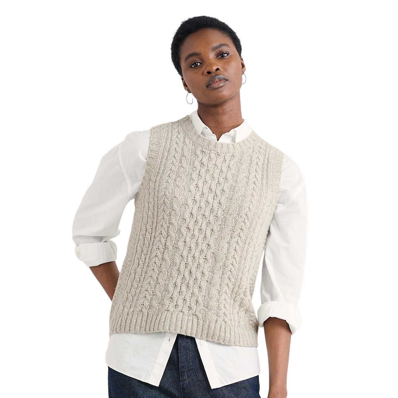 Seasalt Cornwall Newlyn Vest Aran